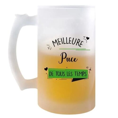 Chope De Bière Meilleure Puce De Tous Les Temps | Idée Tasse Cadeau Couple Saint Valentin Femme Pinte Cervoise