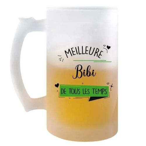Chope De Bière Meilleure Bibi De Tous Les Temps | Idée Tasse Cadeau Couple Saint Valentin Femme Pinte Cervoise