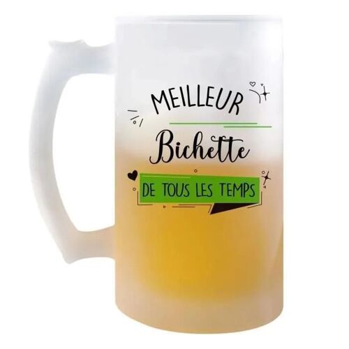 Chope De Bière Meilleur Bichette De Tous Les Temps | Idée Tasse Cadeau Couple Saint Valentin Homme Pinte Cervoise
