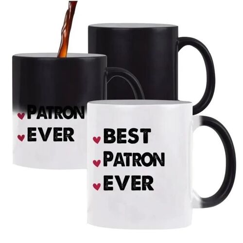 Mug - Best Patron Ever - Magique - Céramique - Blanc - 325 Ml
