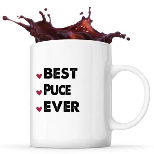 Mug - Best - Puce Ever - Céramique - 325 Ml - Imprimé Recto/Verso