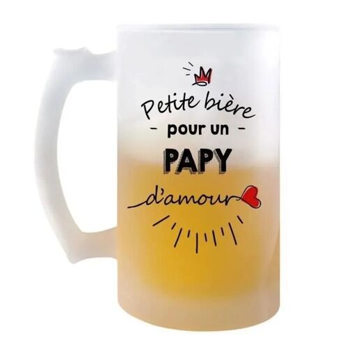 Chope De Bière Petite Pinte D'un Papy D'amour | Idée Tasse Cadeau Papi Famille Fête Des Grands-Pères Pinte Cervoise