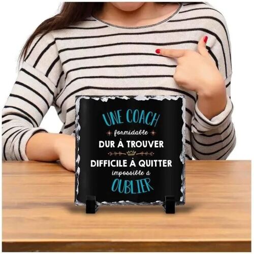 Cadre photo - Coach Formidable - Ardoise - 15cm x 15cm - Noir - Décoration bureau