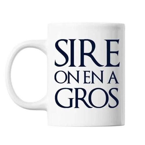 Mug - Sire On En A Gros - Perceval Karadoc - Céramique - 325 Ml - Lave-Vaisselle Et Micro-Onde