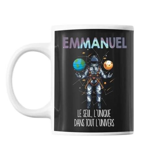 Mug - Emmanuel - Céramique - Résistant Au Lave-Vaisselle - Contemporain