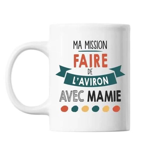 Mug - Ma Mission Aviron - Céramique - Imprimé Recto/Verso - Résistant Lave-Vaisselle