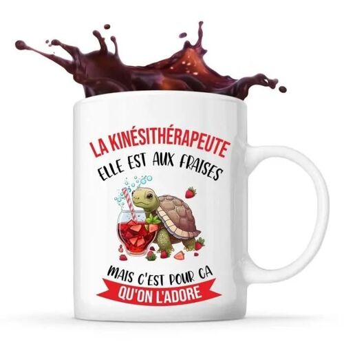 Mug - Kinésithérapeute - Céramique - Design Recto/Verso - Compatible Lave-Vaisselle
