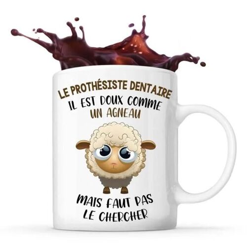 Mug - Le Prothésiste Dentaire - Céramique - Blanc - Design Contemporain