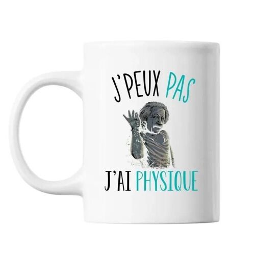 Mug - Physique J'peux Pas - Céramique - 325 Ml - Résistant Lave-Vaisselle Et Micro-Onde