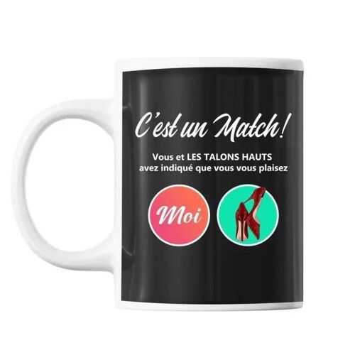 Mug Talons Hauts C'est Un Match Tasse Cadeau Personnalisé