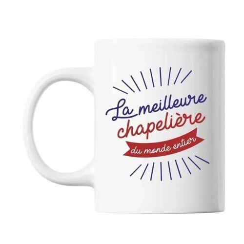 Mug En Céramique - Chapelière Femme - Imprimé Recto/Verso - Résistant Lave-Vaisselle - 325 Ml