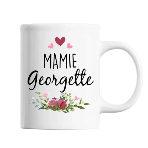 Mug Mamie Georgette | Tasse Prénom Grand Mère Tasse Cadeau Personnalisé