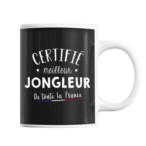 Mug - Meilleur De France - Jongleur - Céramique - Noir - 325 Ml