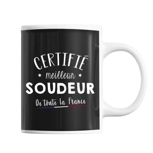 Mug - Meilleur De France - Soudeur - Céramique - Noir - 325 Ml