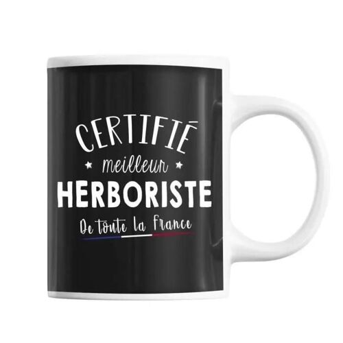 Mug Homme Herboriste Meilleur De France | Tasse Noir Métier