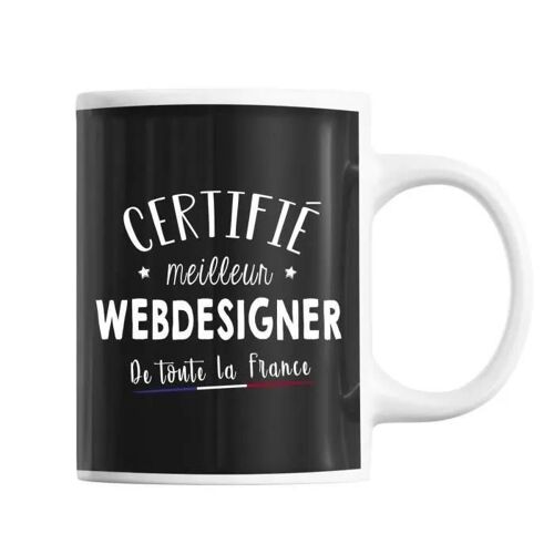Mug - Meilleur De France - Tasse Noir - Céramique - Contemporain - 325 Ml