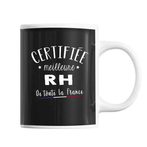 Mug - Rh - Meilleure De France - Noir - Céramique - Contemporain