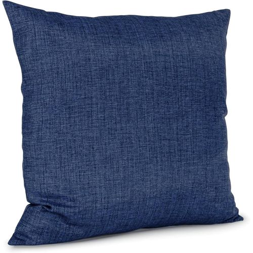 Tianyi-Housse De Coussin Décorative Aspect Lin Bleu Denim 40 X 40 Cm Sans Rembourrage Rg0620