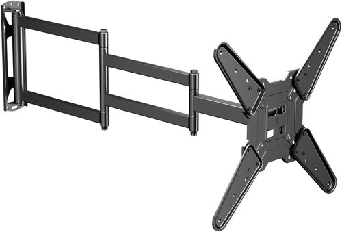 VornixorSarlshop-Support Mural TV avec Bras d'extension de 1020 mm pour Téléviseurs 26-65 Pouces jusqu'à 40 kg, Support TV Mural d'angle, VESA Max 400x400 mm, Pivotant et Inclinable A1L