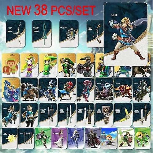Lot De 38 Cartes Amiibo Nfc Pour The Legend Of Zelda Breath Of The Wild Tears Of The Kingdom