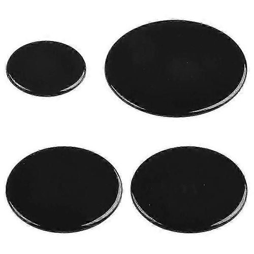 Lot de 4 capuchons de brûleur à gaz pour cuisinière à gaz, 55 mm, 75 mm, 100 mm, compatibles avec les couvercles de flamme de la couronne du brûleur du four, noir