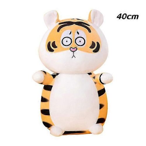 Adorable peluche tigre douce pour enfants, oreiller câlin, cadeau 30/40 cm, 40 cm