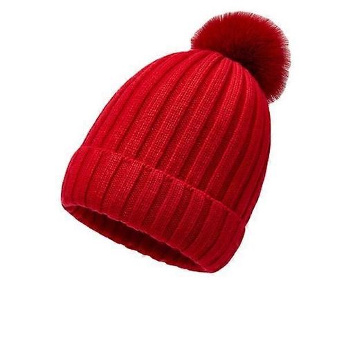 Bonnet D'hiver Tricoté Rouge Pour Petits Garçons