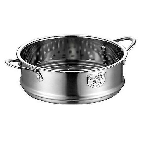 Panier vapeur en acier inoxydable de 20 cm d'épaisseur, cuiseur vapeur à deux poignées, marmite à soupe, casserole à lait, cuisine