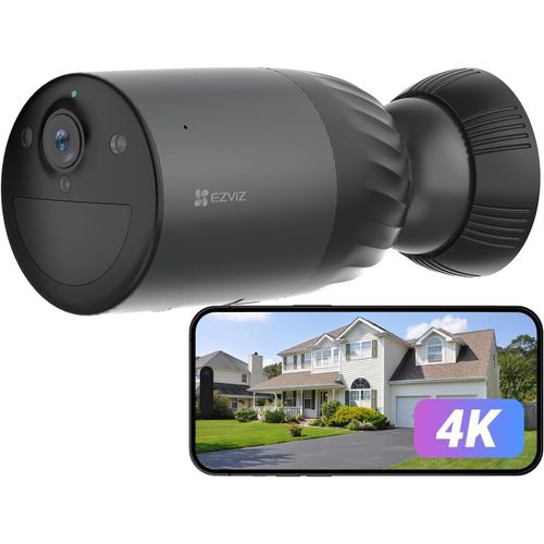 MONDODIGITALE-4K Caméra De Surveillance Wifi Extérieure Sans Fil,Autonomie De 10400 Mah,Mode Aov,Détection Des Humains/Véhicules,Vision Nocturne Couleur,Défense Active,Audio Bidirectionnel,Bc1