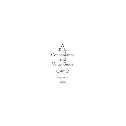 A Rule Concordance And Value Guide