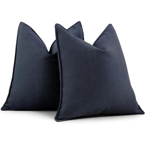 Trahoo-Housse De Coussin 45x45, Lot De 2 Housse Coussin En Chenille Coussin Canape Pour Canapé Au Design Élégant, Coussins Décoratifs Doux Et Luxueux Pour Canapé, Lit Et Décoration De La Maison