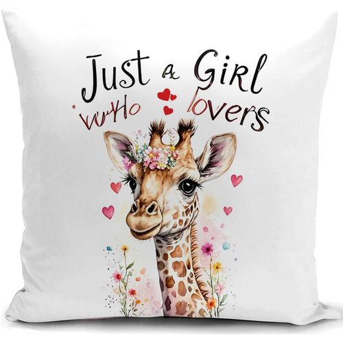 Tianyi-Girafe Housse De Coussin 40x40 Cm Femme Cadeau Girafe Accessoires Canape Coussin Decoratif Salon Scandinave Housse Coussin Pour Canapé Chambre