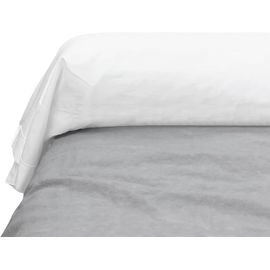 Trahoo-- Taie 43x185 Cm Pour Traversin 140 Cm - 100% Coton Percale - Blanc - Taie De Traversin À Nouer - Label Oeko-Tex® Standard 100 - Fabriquée En Europe