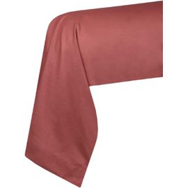 Tianyi-Stof - Taie De Traversin -Taille 45x185 Cm - 100% Coton Certifié Oeko-Tex - Excellente Qualité - Couleur Grenache -Modèle Eden - Linge De Lit Pour Maison - Doux Et Confortable - Unisexe - Mixt