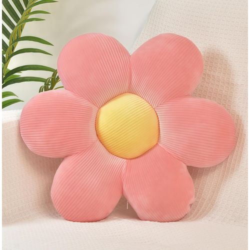 Coussin Décoratif À Motif De Marguerites Roses,Coussin De Sol Mignon,Coussin Décoratif Esthétique Pour Chambre À Coucher,Canapé,Chaise,38 Cm (Rose)