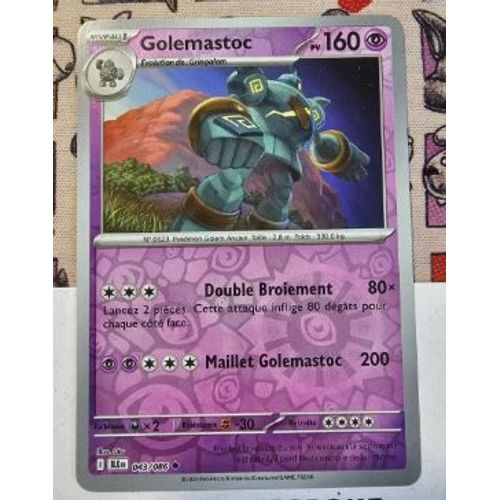 Pokémon Golemastoc 043 / 086 Reverse Ev10.5 Foudre Noire