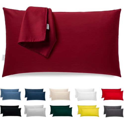 Tianyi-Taie D'oreiller 40x60 Microfibre Premium Lot De 2 Housse Coussin Pour Coussins Canapé/Lit Tissu Super Doux Resistant Et Lavable Hypoallergénique Anti-Acariens Avec Fermeture Éclair Invisible