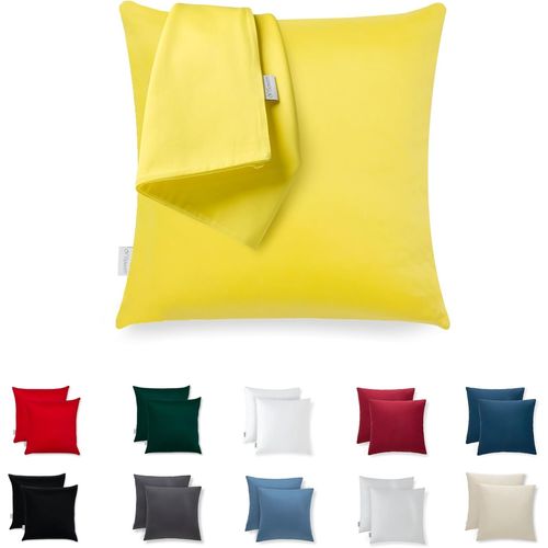 Kalanka-Housse Coussin 30x30 Microfibre Premium Lot De 2 Taie D'oreiller Pour Coussins Canapé/Lit Tissu Super Doux Resistant Et Lavable Hypoallergénique Anti-Acariens Avec Fermeture Éclair Invisible