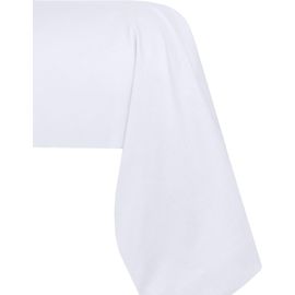 Tianyi-Stof - Taie De Traversin - Taille 45x185 Cm - Qualité Percale De Coton - 100% Coton Certifié Oeko-Tex - Couleur Blanc - Modèle Elysée - Linge De Lit Pour Maison