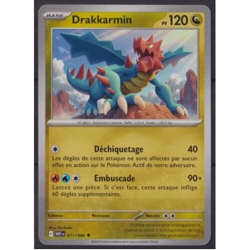 Pokémon Drakkarmin 071 / 086 Ev10.5 Flamme Blanche