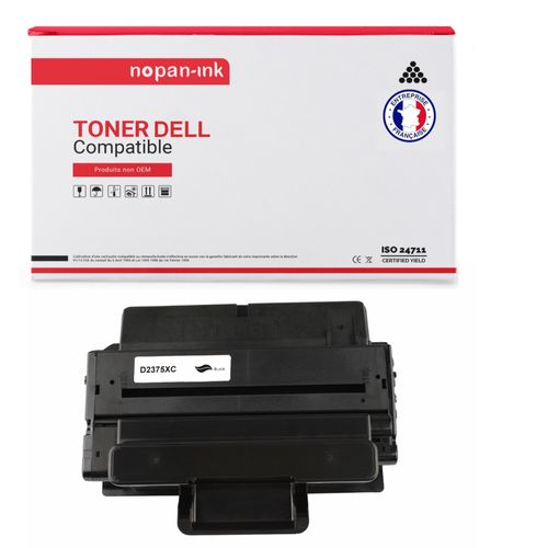 NOPAN-INK - x1 Toner - 593-BBBJ (Noir) - Compatible pour Dell B 2375 Series 2375 dfw 2375 dn 2375 dnf
