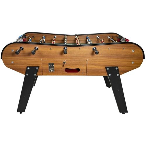De Bar en Bois - Baby foot avec monnayeur en bois foncé