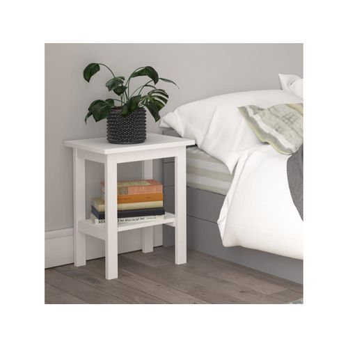 Table De Nuit En Effet Bois Blanc