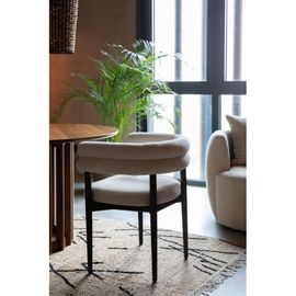 Fauteuil Design En Tissu Blanc