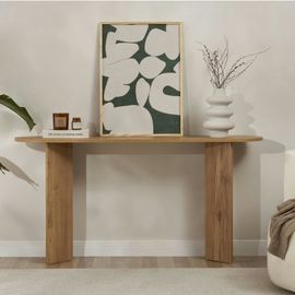 Console Ovale 150 Cm Design - Décor Chêne