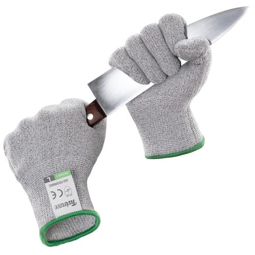 Paire de Gants Anti Coupure-Protection de Niveau 5-Protection Contre les Coupures du Quotidien (cuisine,bricolage)-Taille L