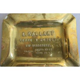 Ancien Cendrier Coupelle Publicitaire En Cuivre