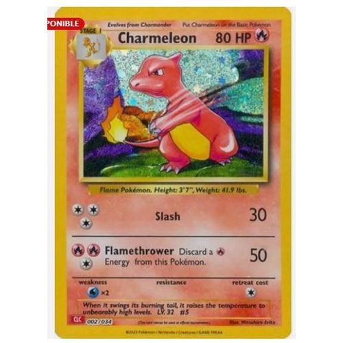 Pokémon Reptincel / Charmeleon Holo Clc 002 / 034 Classic