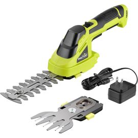 SUBZONAL-Taille Haie Batterie Electrique Mini Taille-Herbes sans Fil avec Batterie 8V Cisailles à Gazon Sculpte-Haies 2 en 1 - Autonomie: 60 Min, Longueur de Lame: 14 cm(Arbustes) / 8 cm(Herbe)