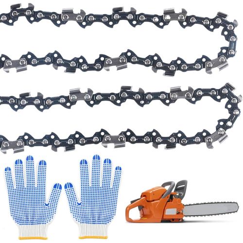SUBZONAL-Chaîne de Tronçonneuse 35 cm 3/8"" LP, 52 Maillons d'Entraînement, 2 Pièces Chaîne de Tronçonneuse, Compatible avec Bosch, Makita, Husqvarna, Dolmar, Einhell et Makita DUC353Z